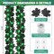 Decor 2 Pack Lighted Halloween Black Garland for Home Decorations